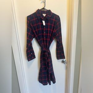 Flannel wrap dress from J.Crew